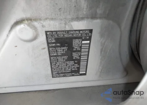 2015 Nissan Rogue Sv from USA, damaged, VIN KNMAT2MT0FP519917